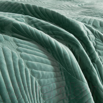Набор текстиля для спальни Sofi de Marko Ноэль 240х260 / Пок-Нэ-240х260из (изумруд)
