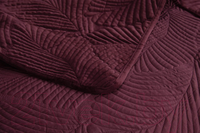 Набор текстиля для спальни Sofi de Marko Ноэль 240х260 / Пок-Нэ-240х260бр (бордо)