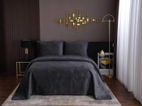 Набор текстиля для спальни Sofi de Marko Ноэль 240х260 / Пок-Нэ-240х260ан (антрацит) - 