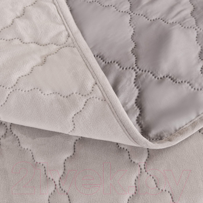 Набор текстиля для спальни Sofi de Marko Деметра 240х260 / Пок-5303Сс-240х260 (светло-серый)