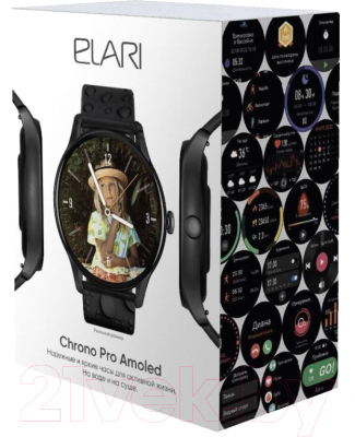 Умные часы Elari Chrono Pro / KP-N2 (черный)