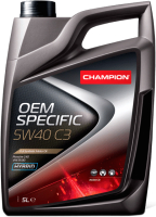Моторное масло Champion OEM Specific 5W40 C3 / 8239335 (5л) - 