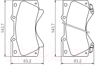 

Тормозные колодки Bosch, 0986494449
