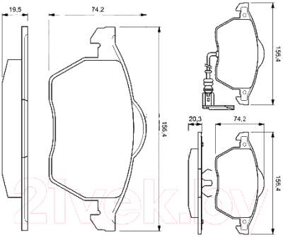 

Тормозные колодки Bosch, 0986494018