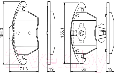 

Тормозные колодки Bosch, 0986424825