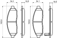 

Тормозные колодки, 0986494151