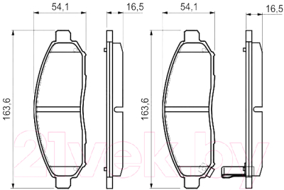 

Тормозные колодки Bosch, 0986494151