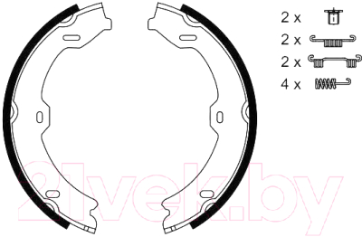 

Тормозные колодки Bosch, 0986487725