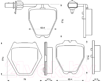 

Тормозные колодки Bosch, 0986424690