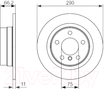 

Тормозной диск Bosch, 0986479043