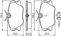 

Тормозные колодки Bosch, 0986469410
