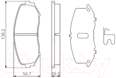 

Тормозные колодки Bosch, 0986494241
