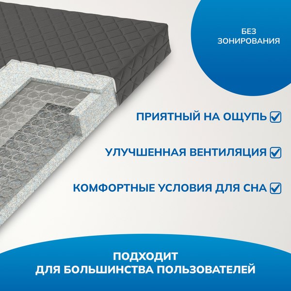 Купить Матрас Mio Tesoro Letto Black 140x200 в Минске