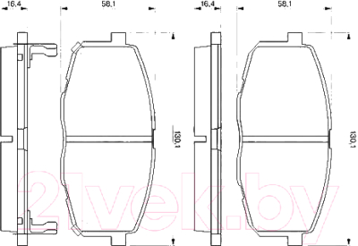 Тормозные колодки Bosch 0986424811