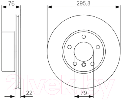 Тормозной диск Bosch 0986479R72