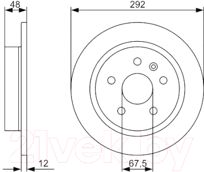 

Тормозной диск Bosch, 0986479513