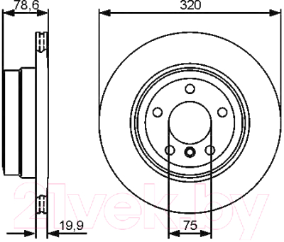 Тормозной диск Bosch 0986479442