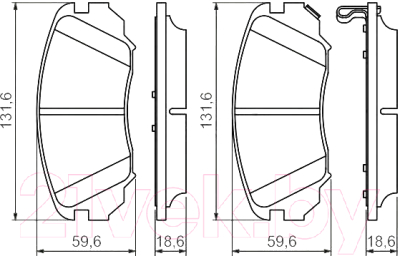 

Тормозные колодки Bosch, 0986494279