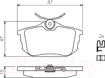 

Тормозные колодки Bosch, 0986424427