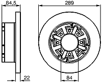 Тормозной диск Bosch 0986478886 - 