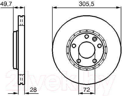 

Тормозной диск Bosch, 0986479078