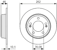 Тормозной диск Bosch 0986479052 - 