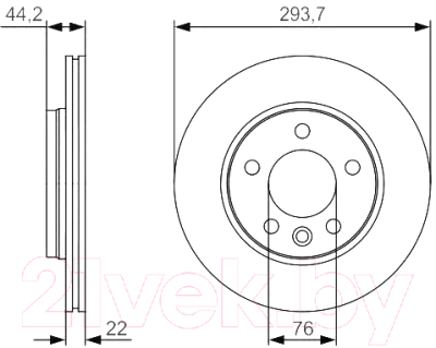 

Тормозной диск Bosch, 0986479S06