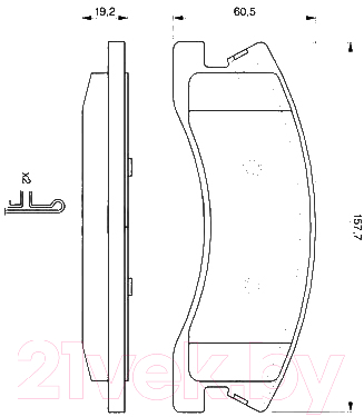 

Тормозные колодки Bosch, 0986424823