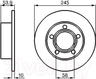 

Тормозной диск Bosch, 0986478461
