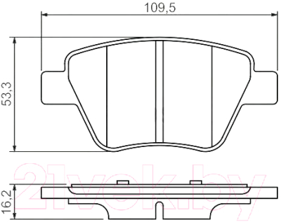 

Тормозные колодки Bosch, 0986494416