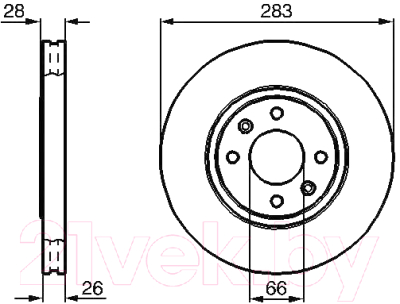 Тормозной диск Bosch 0986478831