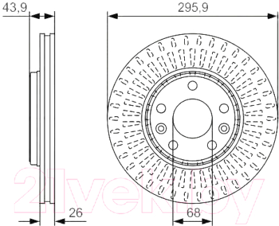 Тормозной диск Bosch 0986479S93