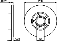 Тормозной диск Bosch 0986478545 - 