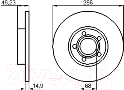 

Тормозной диск Bosch, 0986478545