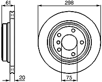 Тормозной диск Bosch 0986478426 - 