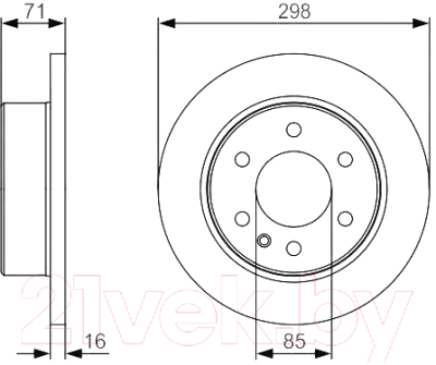 Тормозной диск Bosch 0986479S05