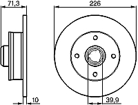 Тормозной диск Bosch 0986478331 - 