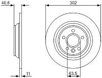 Тормозной диск Bosch 0986479397 - 