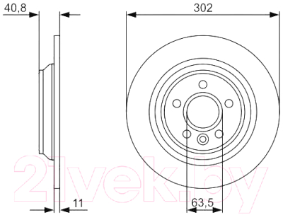 

Тормозной диск Bosch, 0986479397