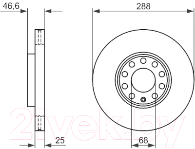 

Тормозной диск Bosch, 0986478546