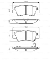 Тормозные колодки Bosch 0986495351 - 