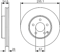 Тормозной диск Bosch 0986479R99 - 