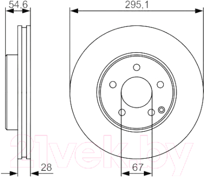 

Тормозной диск Bosch, 0986479R99