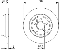 Тормозной диск Bosch 0986479396 - 