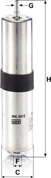 Топливный фильтр Mann-Filter WK5015 %rs_city_gde%