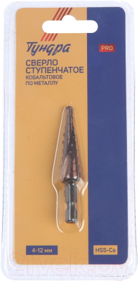 Изображение товара Сверло Tundra Профи ступенчатое HSS-Co шестигранный хвостовик / 7546782