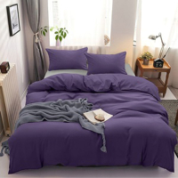 Комплект постельного белья Павлина 2сп / 10534017 (темно-фиолетовый/серый) - 