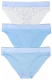 Комплект женских трусов Mark Formelle 412298-3 (р.98, полоска на голубом) -