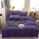 Комплект постельного белья Павлина Евро / 10534034 (темно-фиолетовый/серый) - 