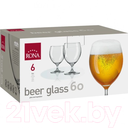 Набор бокалов Rona Beer Glass 60 6716/600